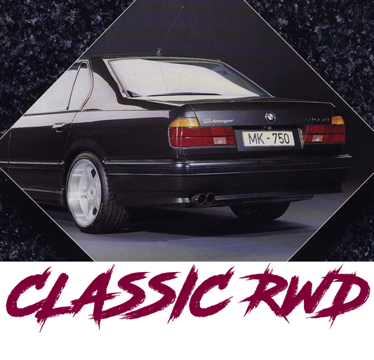 BMW 7 Series e32 boxy hoodie brillanrot